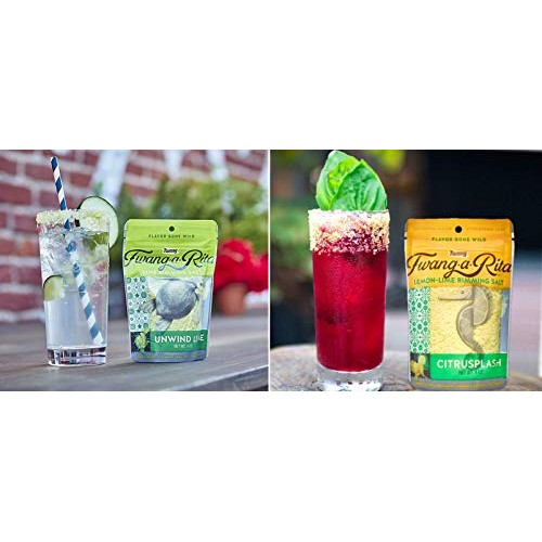 Twang-A-Rita Cocktail Rimming Salt Blend, Lime And Fruit Variety