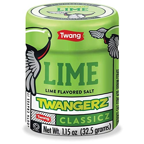 Twangerz Snack Topping, Lime, 1.15 Ounce Shaker Pack Of 20