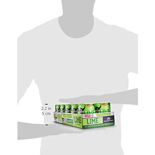 Twangerz Snack Topping, Lime, 1.15 Ounce Shaker Pack Of 20