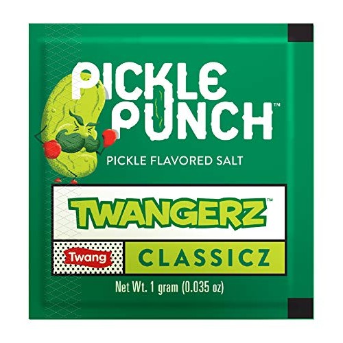 Twangerz Snack Topping, Pickle, 1 Gram Packets Pack Of 200