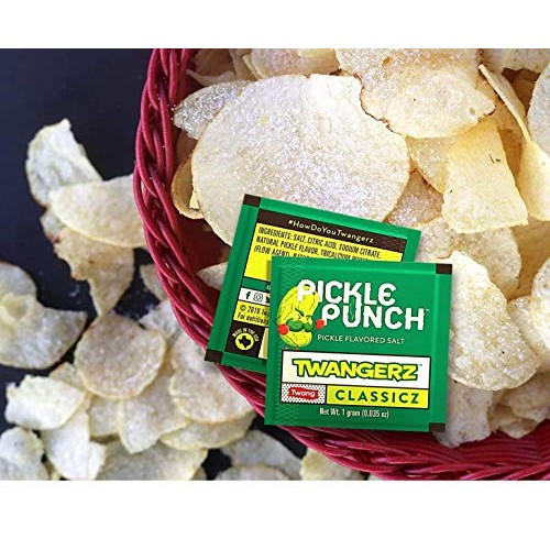 Twangerz Snack Topping, Pickle, 1 Gram Packets Pack Of 200