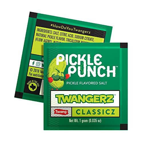 Twangerz Snack Topping, Pickle, 1 Gram Packets Pack Of 200