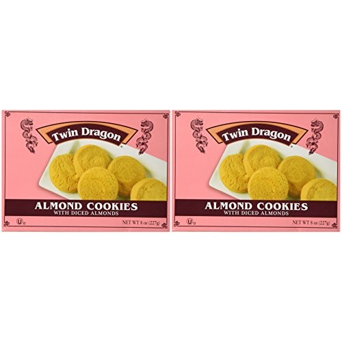 Twin Dragon Almond Cookies, 8 Oz Pack Of 2