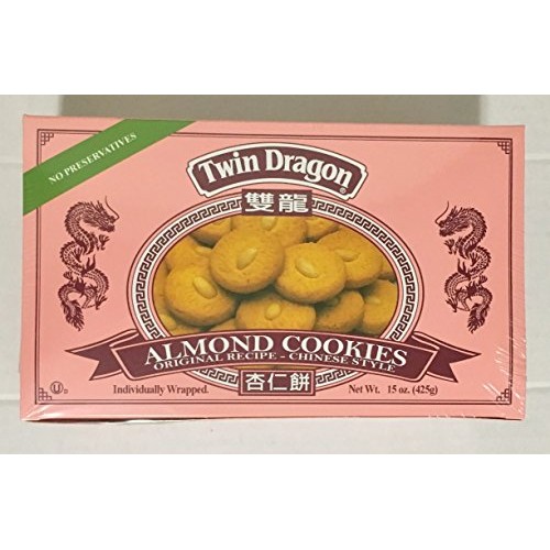 Twin Dragon Almond Cookies, 15 Oz. Pack Of 2