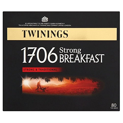 Twinings 1706 Strong Breakfast Tea Bags 80 - Pack Of 2