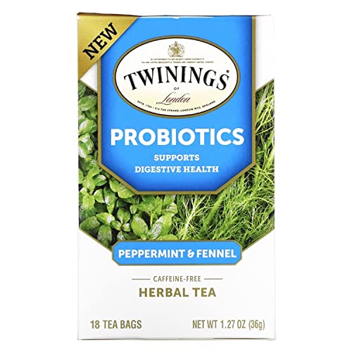 Probiotics Peppermint & Fennel Tea - Supports Digestive Health ...