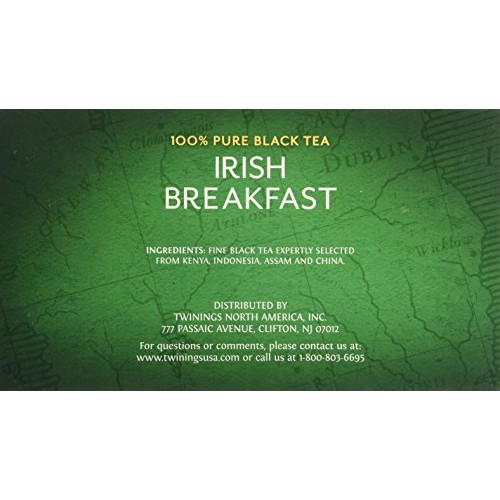 Twinings Irish Breakfast Black Bagged Tea, 50 Count