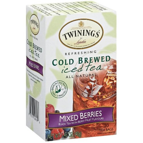 Twinings Mixed Berries Cold Brew Iced Tea, 20 Count