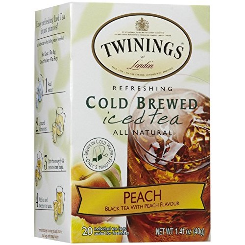 Twinings Peach Cold Brewed Iced Tea - 20 Ct