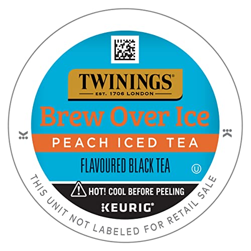 Twinings Brew Over Ice Unsweetened Peach Flavoured Black Iced Te...