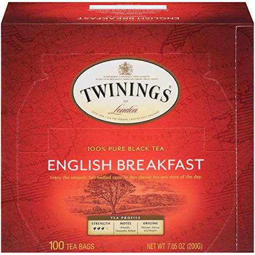 Twinings English Breakfast Black Tea, 100 Individually Wrapped T...