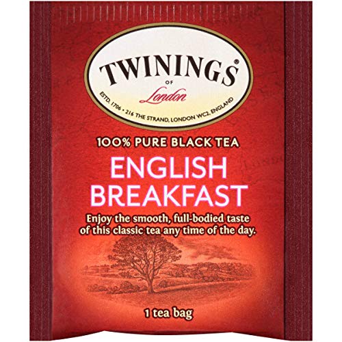 Twinings English Breakfast Individually Wrapped Tea Bags, 50 Cou...