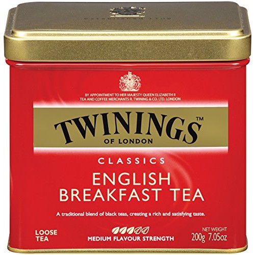 Twinings English Breakfast Loose Tea Tins, Pack of 6, 7.05 Ounce...