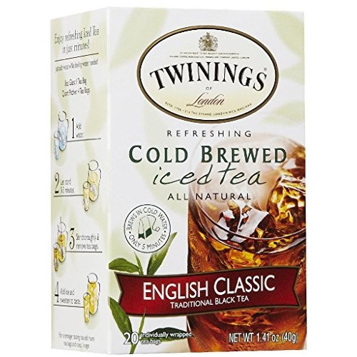Twinings English Classic Cold Brewed Tea Bags, 20 Ct