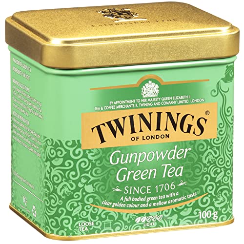 Twinings Green Gunpowder Loose Tea Tins, Pack of 6, 3.53 Ounce T...