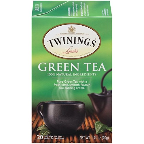 Twinings Green Tea, 1.48 Ounce Box 20 Individual Tea Bags