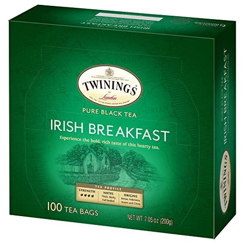 Twinings Irish Breakfast Black Tea, 100 Individually Wrapped Tea...