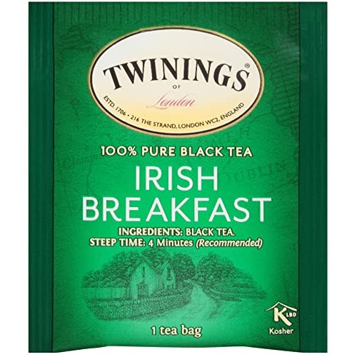 Twinings Irish Breakfast Black Tea, 100 Individually Wrapped Tea...
