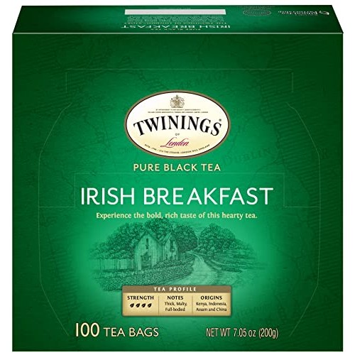 Twinings Irish Breakfast Black Tea, 100 Individually Wrapped Tea...