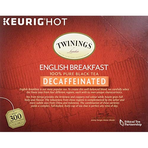 Twinings Of London Decaffeinated English Breakfast Tea K-Cups Fo