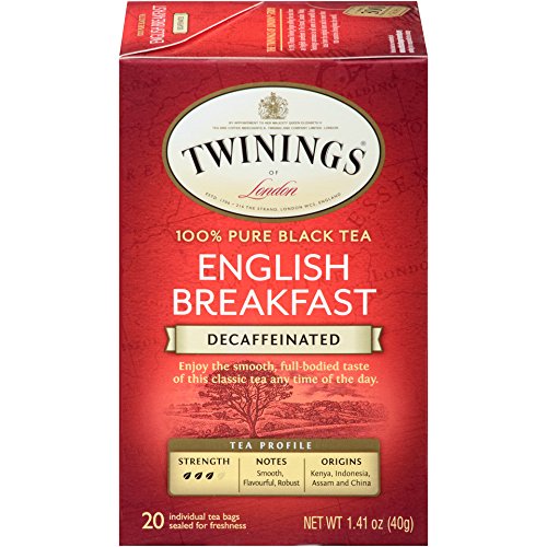 Twinings Of London Decaffeinated English Breakfast Tea, 20 Count