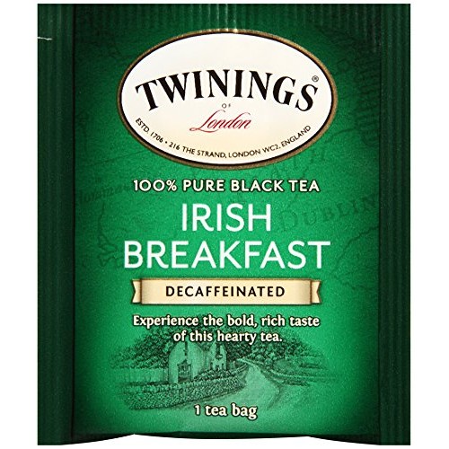 Twinings Of London Decaffeinated Irish Breakfast Tea, 20 Count