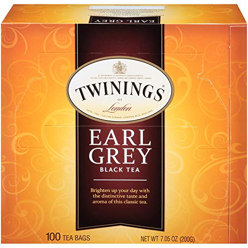 Twinings Of London Earl Grey Black Tea Bags, 100 Count Pack Of 1