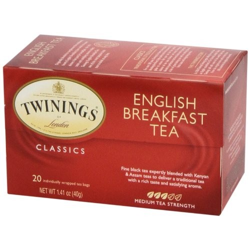 Twinings of London English Breakfast Black Tea, 20 Tea Bags