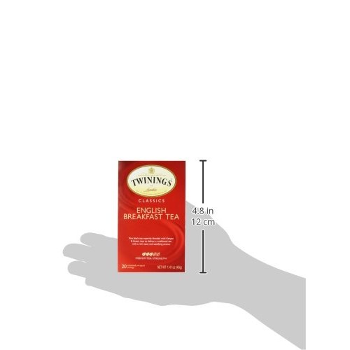 Twinings of London English Breakfast Black Tea, 20 Tea Bags