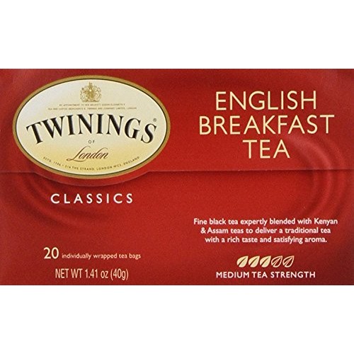 Twinings of London English Breakfast Black Tea, 20 Tea Bags