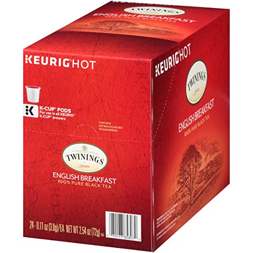 Twinings of London English Breakfast Tea K-Cups for Keurig, 24 C...