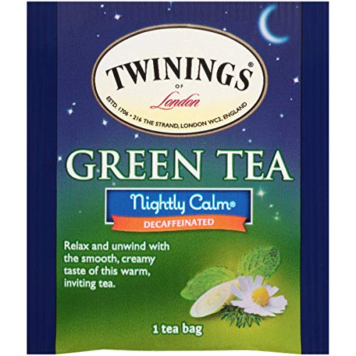 Twinings Of London Nightly Calm Green Tea Bags, 20 Count Pack O