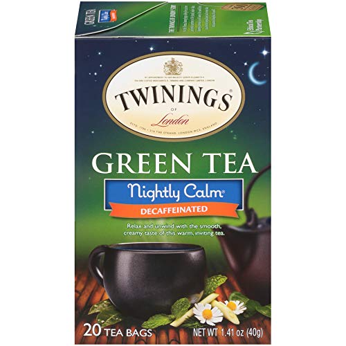 Twinings Of London Nightly Calm Green Tea Bags, 20 Count Pack O
