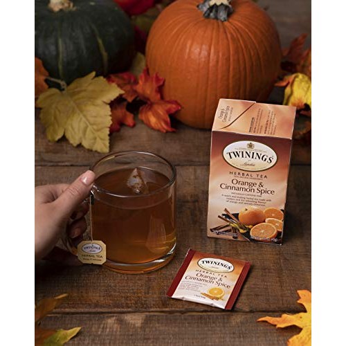 Twinings Of London Orange &Amp; Cinnamon Spice Herbal Tea Bags, 20 C