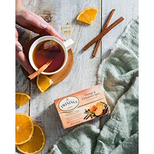 Twinings Of London Orange &Amp; Cinnamon Spice Herbal Tea Bags, 20 C