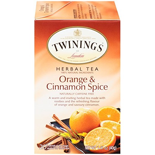 Twinings Of London Orange &Amp; Cinnamon Spice Herbal Tea Bags, 20 C