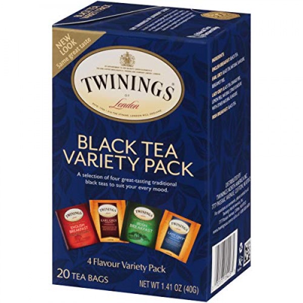 Twinings of London Classics Black Tea Variety Pack, 20 Count Pa...