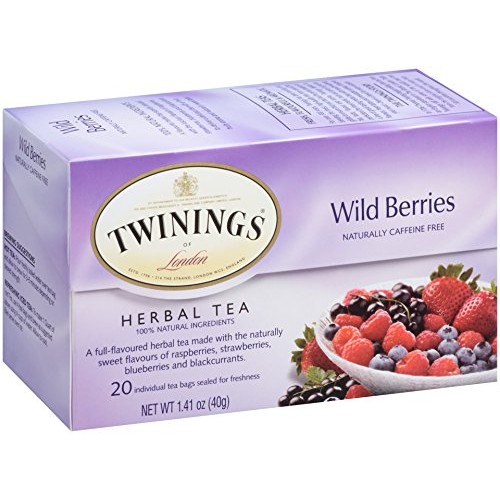 Twinings Of London Wild Berries Herbal Tea, 20 Count Pack Of 6