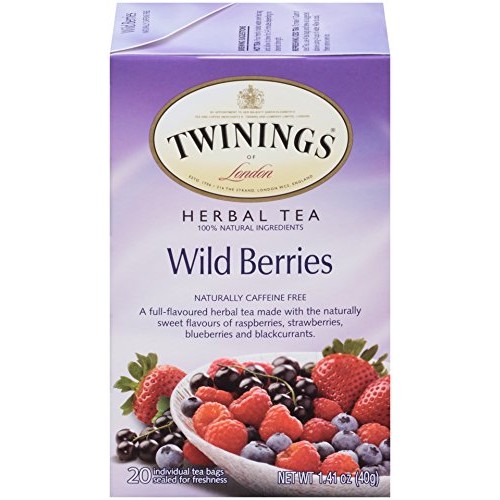 Twinings Of London Wild Berries Herbal Tea, 20 Count Pack Of 6