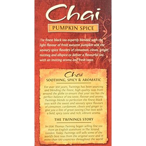 Twinings Pumpkin Spice Chai Tea, 40 Count