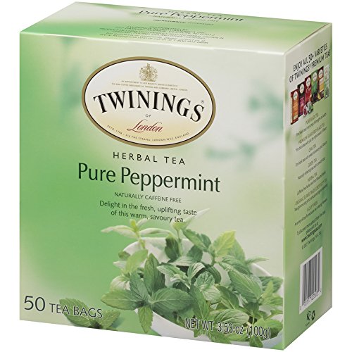 Twinings Pure Peppermint Tea 50 Count Tea Bags