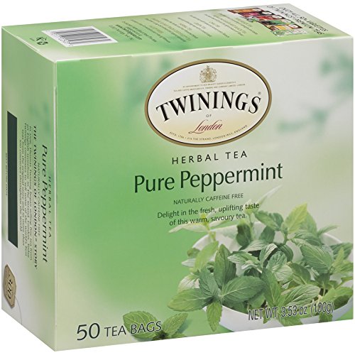 Twinings Pure Peppermint Tea 50 Count Tea Bags