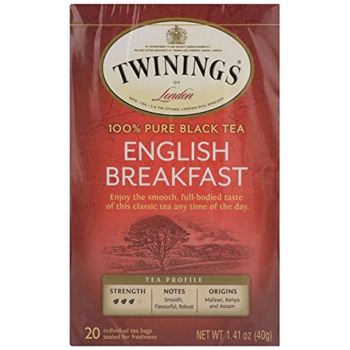 Twinings Tea From Grosvenor, Tea English Breakfast, 20 Count