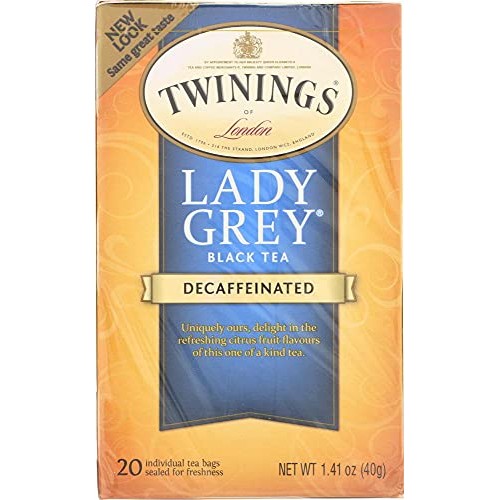 Twinings Tea Lady Grey Tea, Decaf, 20 Ct