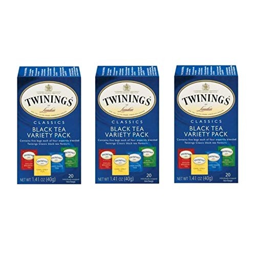 Twinings Variety Pack Of Four Flavors, Tea Bags, 20-Count - Pack