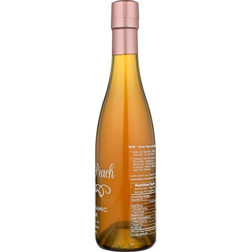 Twisted Olive Imports, Vinegar Balsamic Peach Infused, 12.7 Ounce