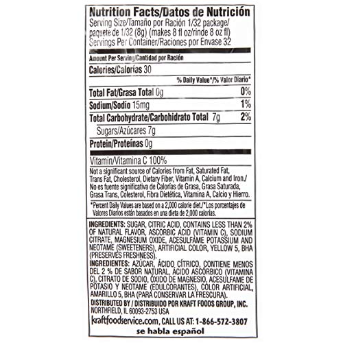 Twist Lemonade Powdered Drink Mix 8.6Oz Bag, Pack Of 12