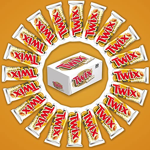 Twix Singles Size White Chocolate Caramel Cookie Bar Candy 1.62-