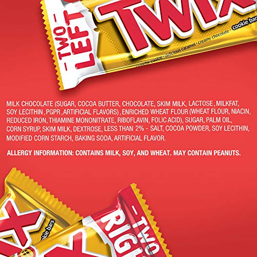 Twix Caramel Chocolate Cookie Candy Bar Singles, 1.79-Ounce Bar