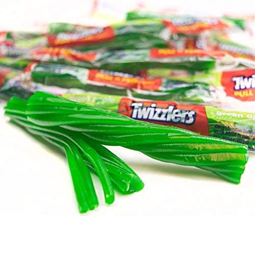 Twizzlers Green Apple Pull-N-Peel Licorice Twists 2 Pounds Pack